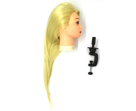 Зображення 2 Голова-манекен SPL 518/C-613 штучне волосся "блондин" 50-55 см + штатив