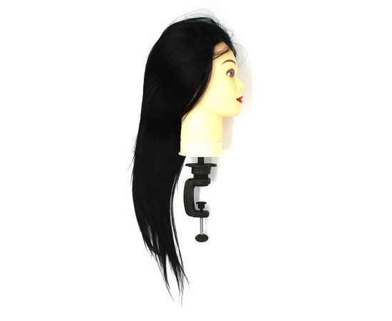 Изображение 3 Голова-манекен SPL 518/C-1 искусственные волосы "“брюнет" 50-55 см + штатив