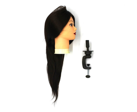 Изображение 2 Голова-манекен SPL 518/C-4 искусственные волосы "шатен" 50-55 см + штатив