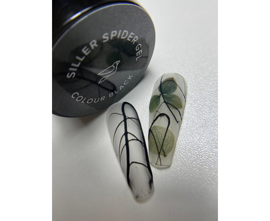 Зображення 2 Гель-павутинка Siller Spider Gel 5 мл, Black, Об'єм (мл, г): 5, Колір: 005