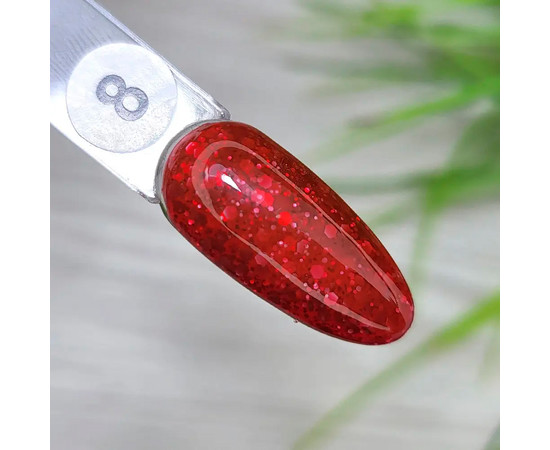 Зображення 2 Гель-лак Мармелад SAGA professional 9 мл, № 8, Об'єм (мл, г): 9, Колір: 008