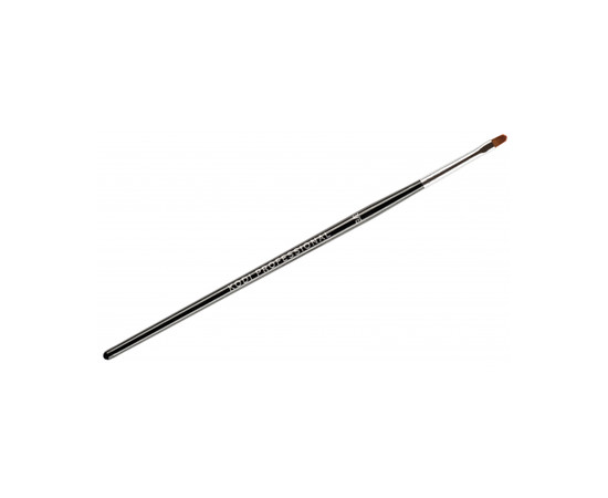 Зображення 2 Пензель для гелевого моделювання нігтів у тубусі Kodi №3/Е (нейлон; дерев'яна чорна ручка)