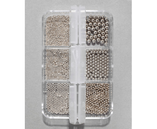 Изображение 2 Бисер для дизайна ногтей Kodi (цвет: light gray)