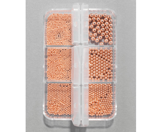 Изображение 2 Бисер для дизайна ногтей Kodi (цвет: rose gold)
