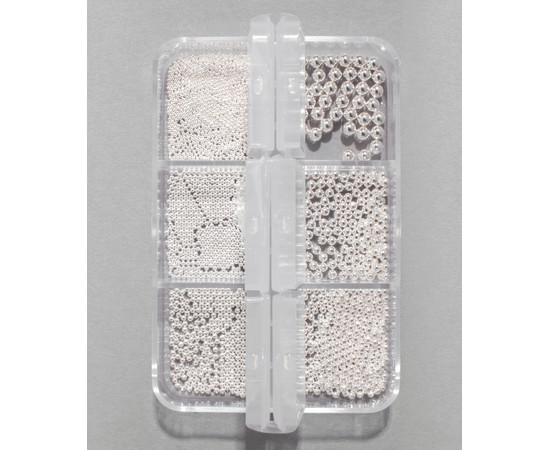 Зображення 2 Бісер для дизайну нігтів Kodi (колір: silver)