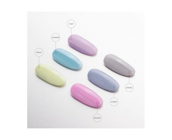 Зображення 2 Кольорове базове покриття для гель-лаку Kodi Color Rubber Base Gel, Mist, 7 мл, Об'єм (мл, г): 7, Колір: Mist