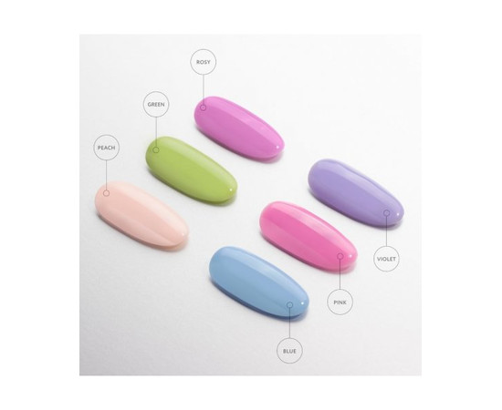 Зображення 2 Кольорове базове покриття для гель-лаку Kodi Color Rubber Base Gel, Blue, 7мл, Об'єм (мл, г): 7, Колір: Blue