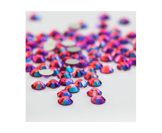 Зображення 2 Декоративні кристали Kodi "Fucsia AB", розмір SS 04 (1000 шт/уп)