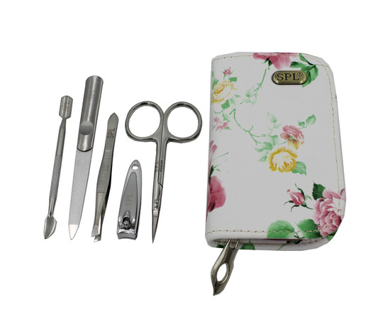 Зображення 2 Манікюрний набір SPL 77101E "Кольорова квітка з білим фоном"