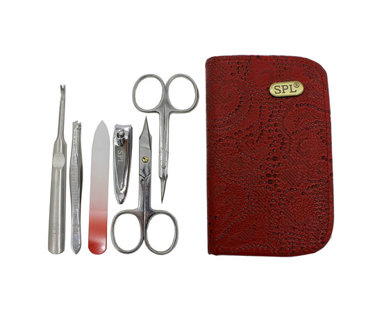 Зображення 2 Манікюрний набір SPL 77104AS "Червона перфорація"