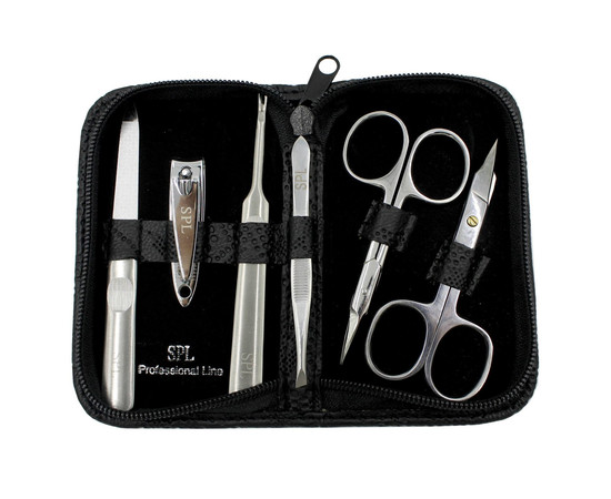 Зображення 2 Манікюрний набір SPL 77105BC "Чорна перфорація"