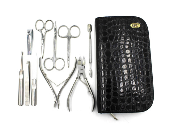 Зображення 3 Манікюрний набір SPL 77302AI "Чорний крокодил"