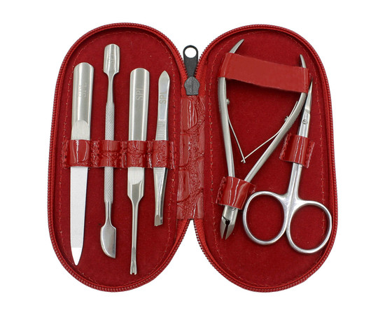 Зображення 2 Манікюрний набір SPL 77401A "Червоний крокодил"