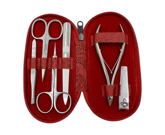 Зображення 3 Манікюрний набір SPL 77402AS "Червона перфорація"