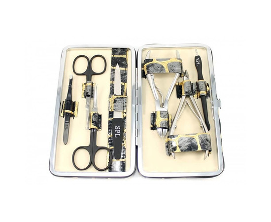 Изображение 2 Маникюрный набор SPL 77904AA "Серый крокодил с позолотой"