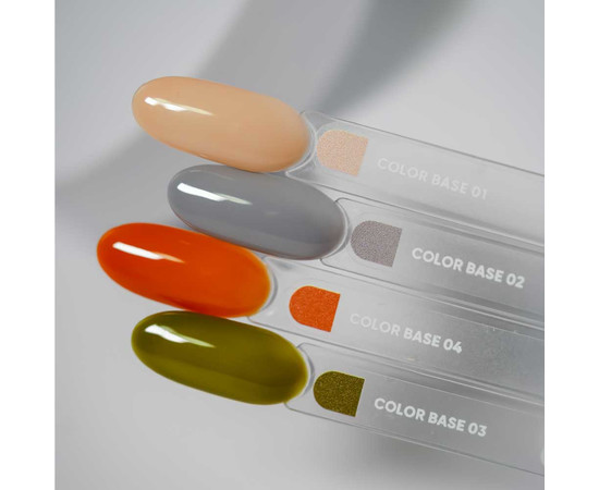 Зображення 5 Nails of the Day Сolor base 03 – кольорова база для нігтів (зелений хакі), 10 мл, Об'єм (мл, г): 10, Колір: 03