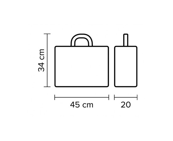 Зображення 3 Валіза для інструменту з 2-ма замками, 450х200х330 мм. Hairway 28567
