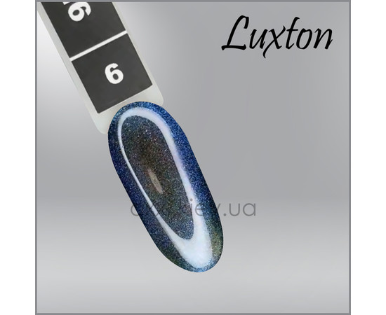 Изображение 2 Гель-лак LUXTON 9D Cat 6 зелено-голубой, магнитный, 10 мл, Объем (мл, г): 10, Цвет: 006