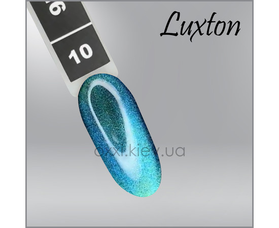 Изображение 2 Гель-лак LUXTON 9D Cat 10 бирюзово-синий, магнитный, 10 мл, Объем (мл, г): 10, Цвет: 010