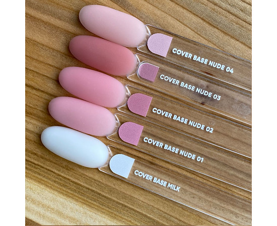 Зображення 3 Nails of the Day Cover base milk – ніжно-молочна камуфлююча база для нігтів, 10 мл, Об'єм (мл, г): 10, Колір: milk 01