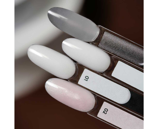 Изображение 3 Nails of the Day Polygel shimmer 01 — Полигель белый с шиммером мелкозернистый, 30 мг, Объем (мл, г): 30, Цвет: 01