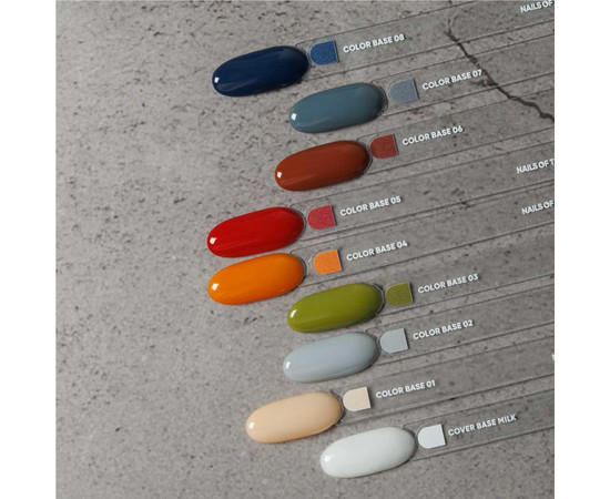 Зображення 3 Nails of the Day Сolor base 07 – кольорова база для нігтів (графітовий сірий), 10 мл, Об'єм (мл, г): 10, Колір: 07