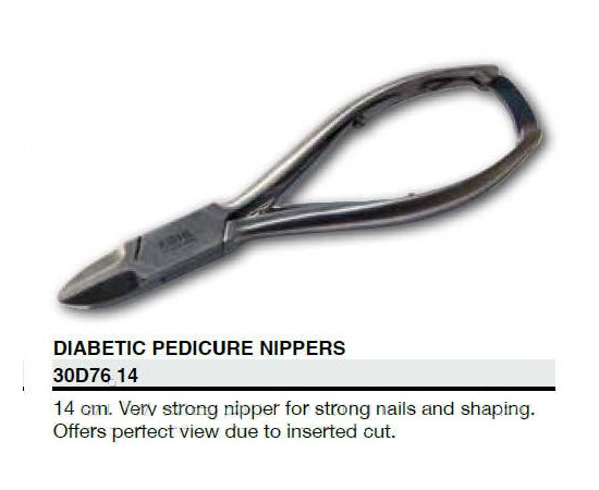 Зображення 2 Кусачки діабетичні педикюрні для нігтів, довжина 14 см, KIEHL 30D7614