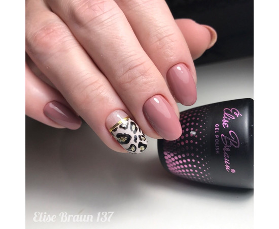 Зображення 4 Гель лак для нігтів Elise Braun 10 мл, № 137, Об'єм (мл, г): 10, Колір: 137