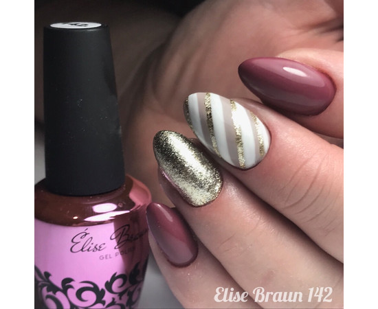 Изображение 4 Гель лак для ногтей Elise Braun 10 мл, № 142, Объем (мл, г): 10, Цвет: 142