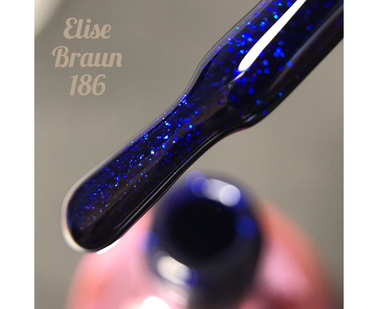 Зображення 2 Гель лак для нігтів Elise Braun 10 мл, № 186, Об'єм (мл, г): 10, Колір: 186