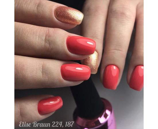 Зображення 4 Гель лак для нігтів Elise Braun 10 мл, № 224, Об'єм (мл, г): 10, Колір: 224