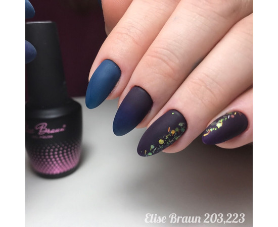 Зображення 4 Гель лак для нігтів Elise Braun 10 мл, № 203, Об'єм (мл, г): 10, Колір: 203