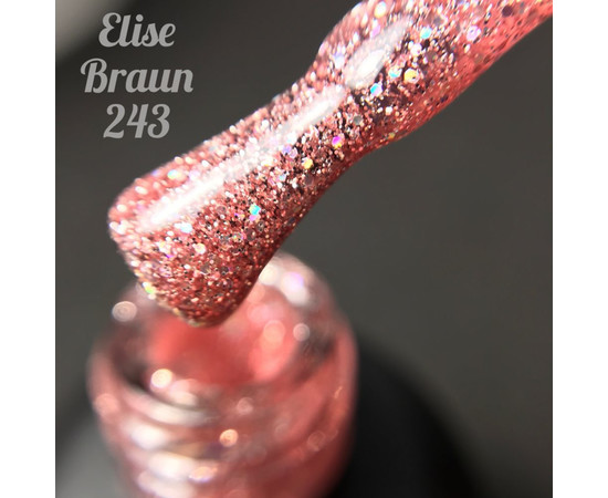 Зображення 2 Гель лак для нігтів Elise Braun 10 мл, № 243, Об'єм (мл, г): 10, Колір: 243