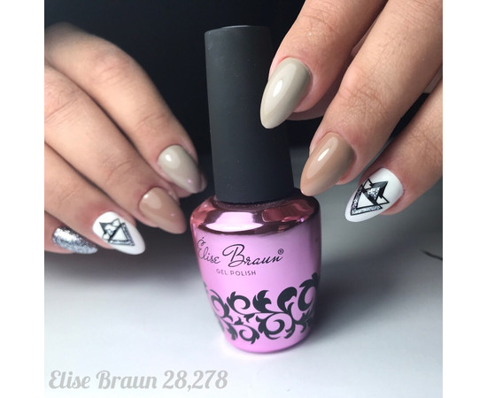 Зображення 4 Гель лак для нігтів Elise Braun 10 мл, № 278, Об'єм (мл, г): 10, Колір: 278