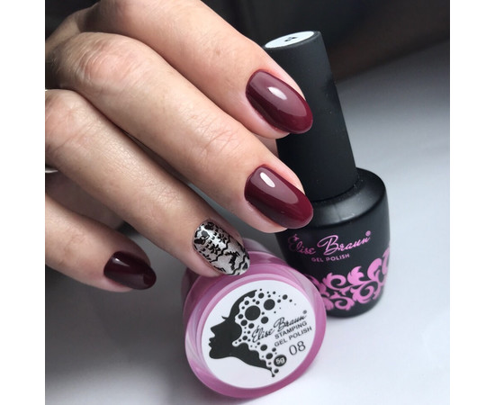 Зображення 4 Гель лак для нігтів Elise Braun 10 мл, № 002, Об'єм (мл, г): 10, Колір: 002