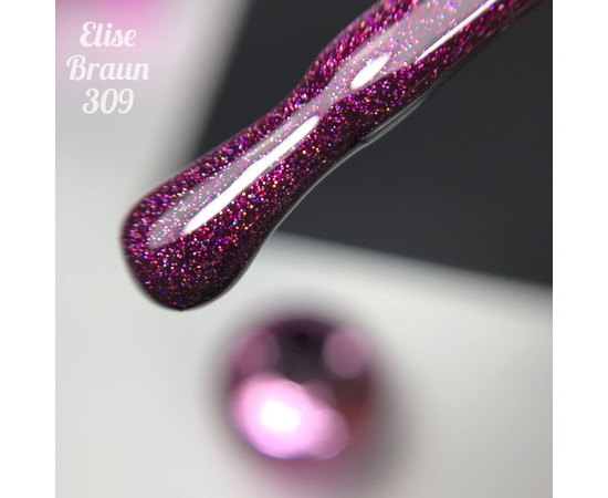 Зображення 2 Гель лак для нігтів Elise Braun 10 мл, № 309, Об'єм (мл, г): 10, Колір: 309
