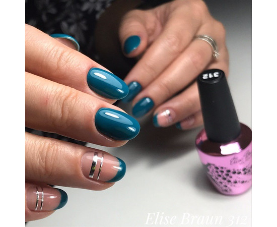 Зображення 4 Гель лак для нігтів Elise Braun 10 мл, № 312, Об'єм (мл, г): 10, Колір: 312