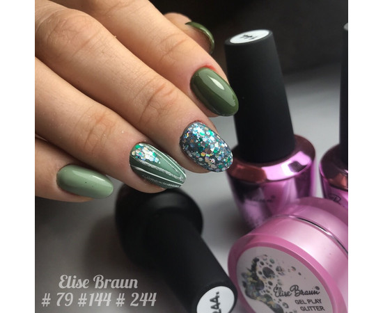 Зображення 4 Гель лак для нігтів Elise Braun 10 мл, № 144, Об'єм (мл, г): 10, Колір: 144