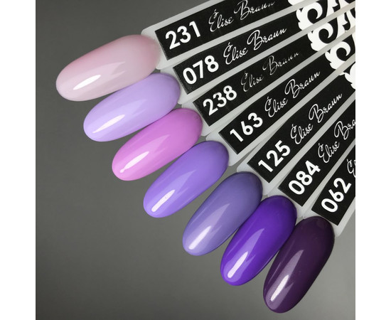 Зображення 3 Гель лак для нігтів Elise Braun 10 мл, № 163, Об'єм (мл, г): 10, Колір: 163