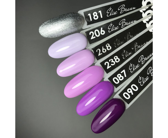 Зображення 3 Гель лак для нігтів Elise Braun 10 мл, № 206, Об'єм (мл, г): 10, Колір: 206