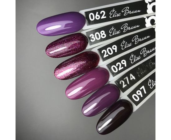 Зображення 3 Гель лак для нігтів Elise Braun 10 мл, № 209, Об'єм (мл, г): 10, Колір: 209