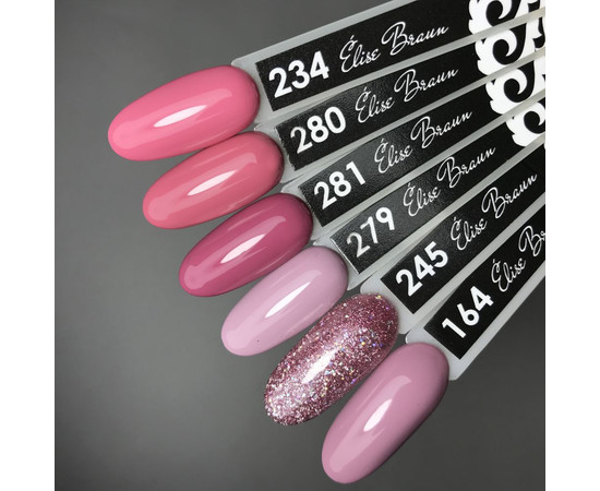 Зображення 3 Гель лак для нігтів Elise Braun 10 мл, № 164, Об'єм (мл, г): 10, Колір: 164