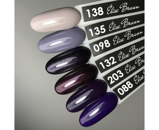 Зображення 3 Гель лак для нігтів Elise Braun 10 мл, № 132, Об'єм (мл, г): 10, Колір: 132