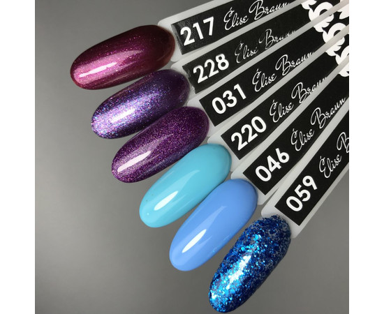 Зображення 3 Гель лак для нігтів Elise Braun 10 мл, № 046, Об'єм (мл, г): 10, Колір: 046