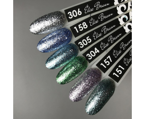 Зображення 3 Гель лак для нігтів Elise Braun 10 мл, № 306, Об'єм (мл, г): 10, Колір: 306