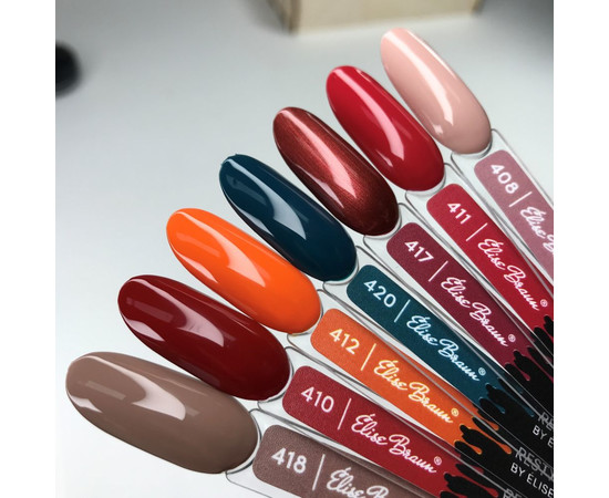 Зображення 2 Гель лак для нігтів Elise Braun 10 мл, № 417, Об'єм (мл, г): 10, Колір: 417