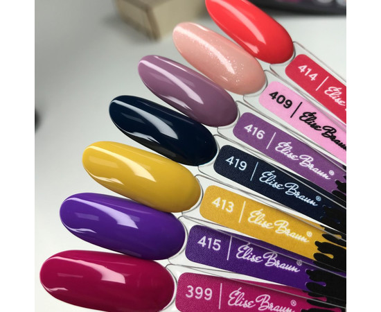 Зображення 2 Гель лак для нігтів Elise Braun 10 мл, № 415, Об'єм (мл, г): 10, Колір: 415