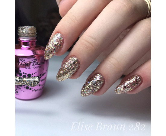 Зображення 4 Гель лак для нігтів Elise Braun 10 мл, № 282, Об'єм (мл, г): 10, Колір: 282