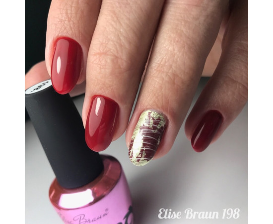 Зображення 4 Гель лак для нігтів Elise Braun 10 мл, № 198, Об'єм (мл, г): 10, Колір: 198