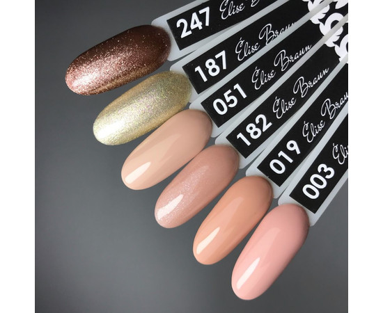 Зображення 3 Гель лак для нігтів Elise Braun 10 мл, № 003, Об'єм (мл, г): 10, Колір: 003